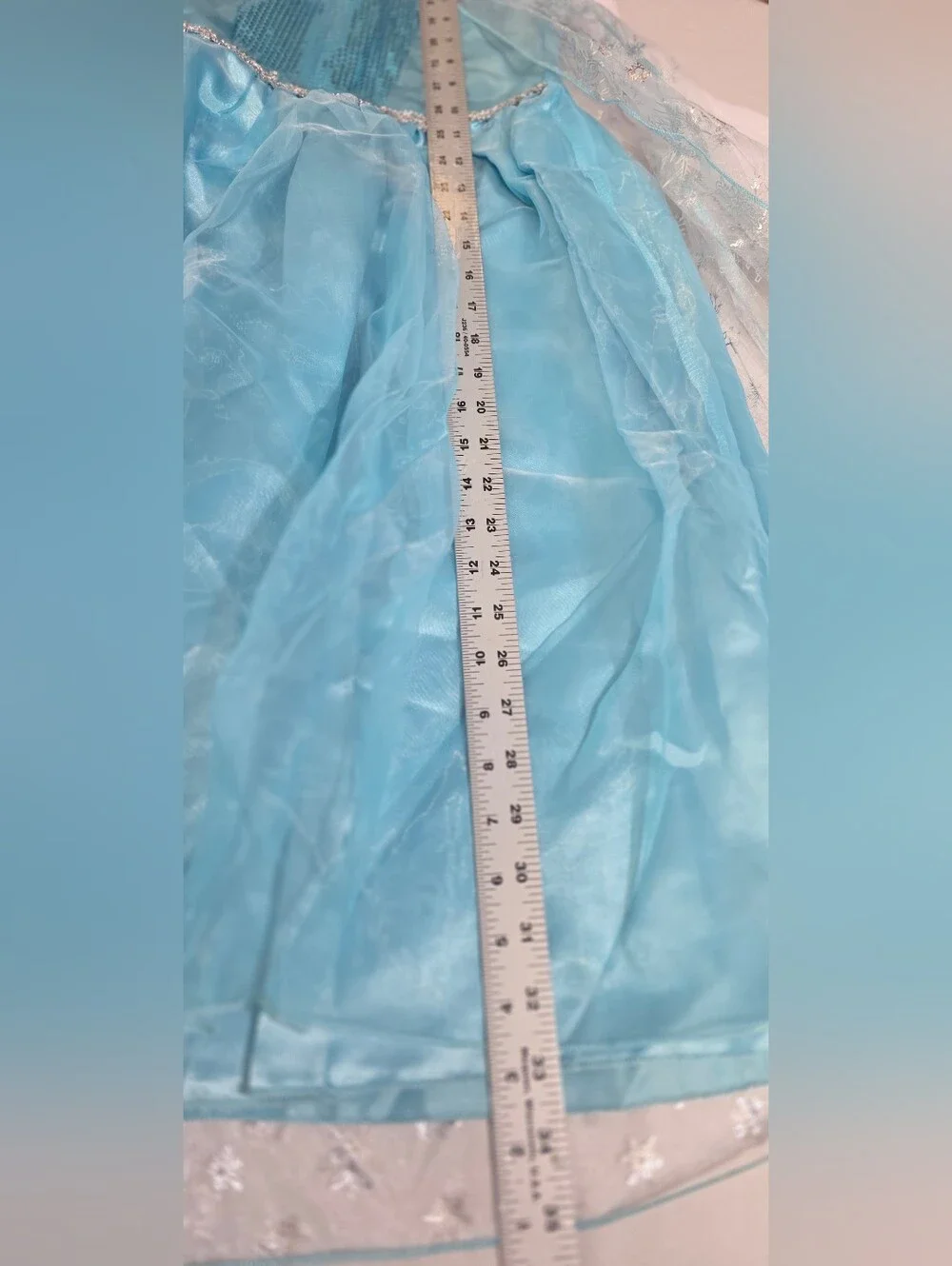 Disney Frozen Elsa Girls Ice Princess Costume Dress Size Medium 8-10